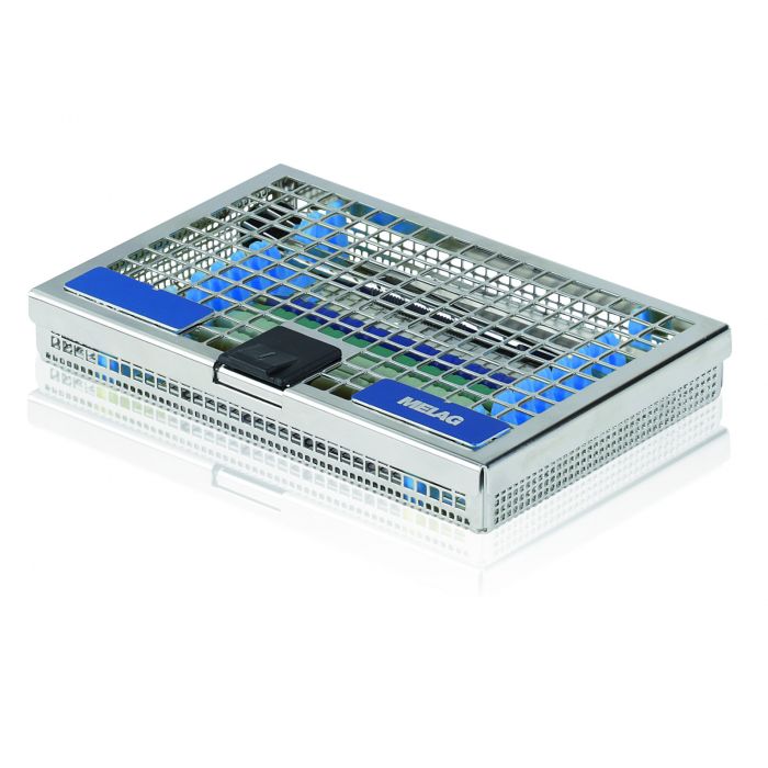 Instrumentæske MELAstore-Tray 50. Mål: 18 x 11,8 x 3 cm. Autoklaverbar.